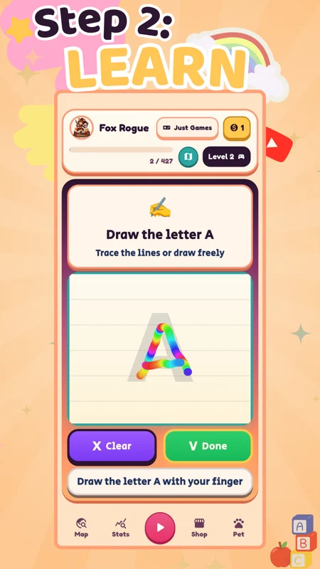 Step 2: Play a short educational learning lesson